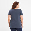 T-shirt coton Étrange Noël de Mr Jack gris femme grande taille
