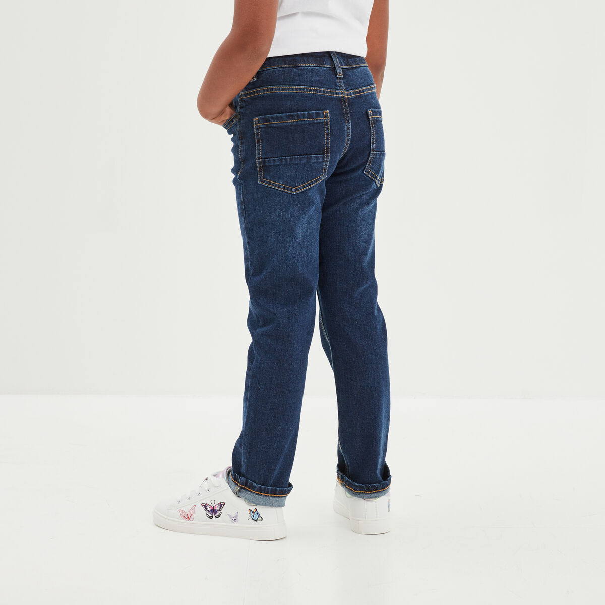 Jeans denim regular 5 poches denim brut garçon