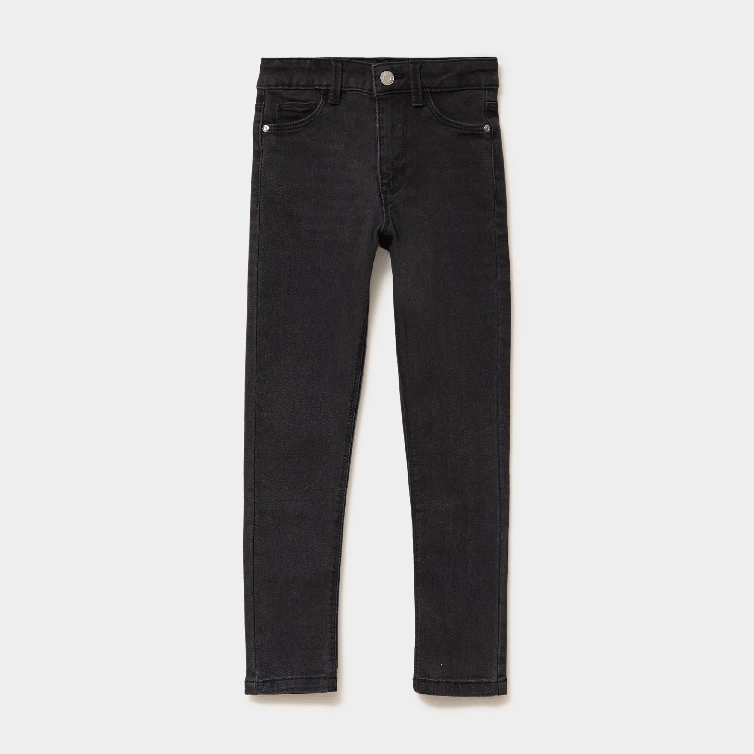 Jeans skinny 5 poches denim noir fille LH