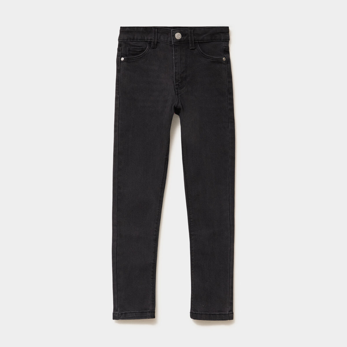 Jeans skinny 5 poches denim noir fille