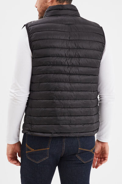 Doudoune sans manches l&eacute;g&egrave;re d&eacute;perlante noir homme