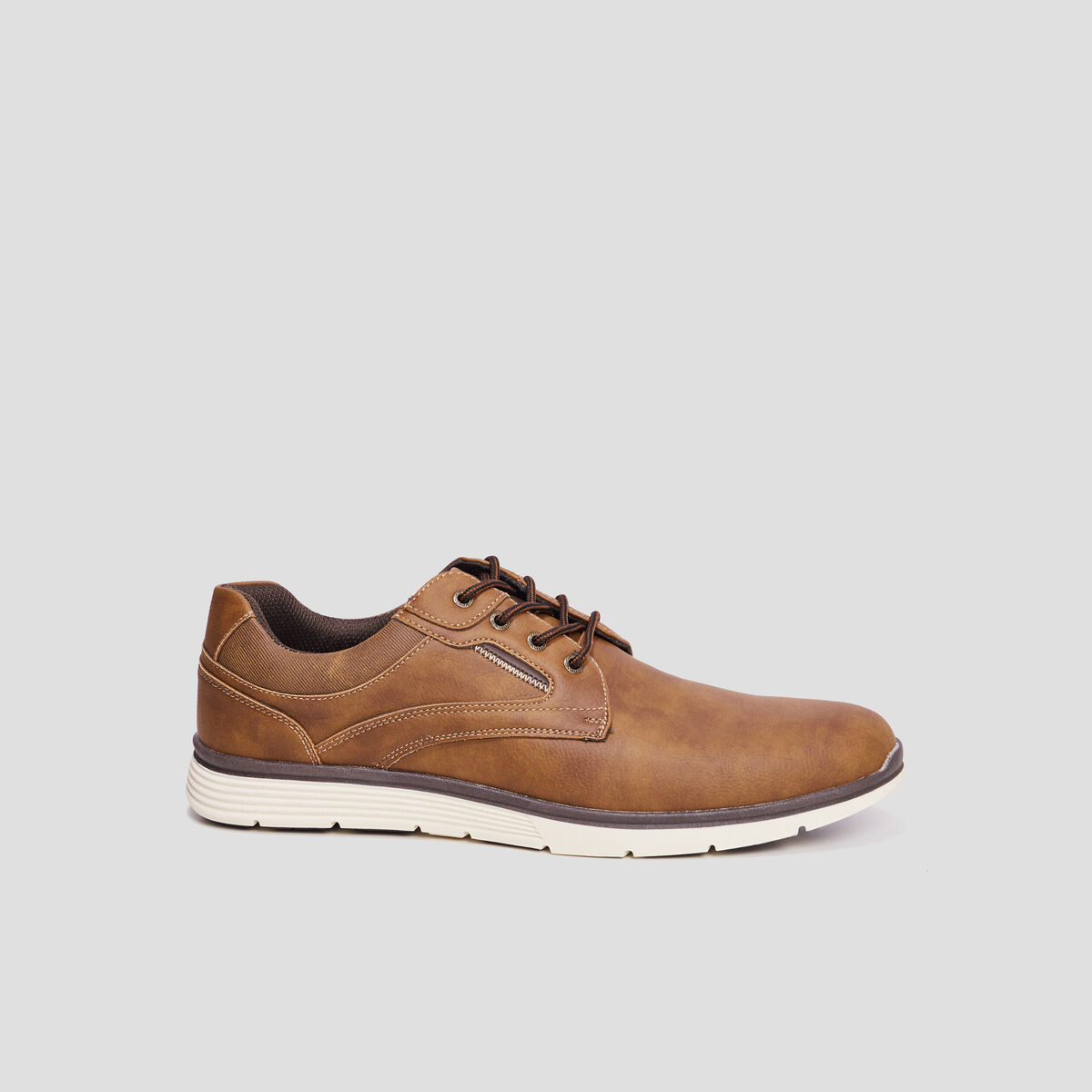 Derbies à lacets marron homme