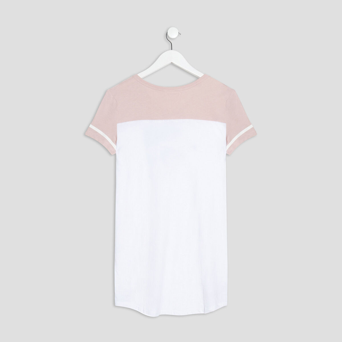 Chemise de nuit droite rose fille