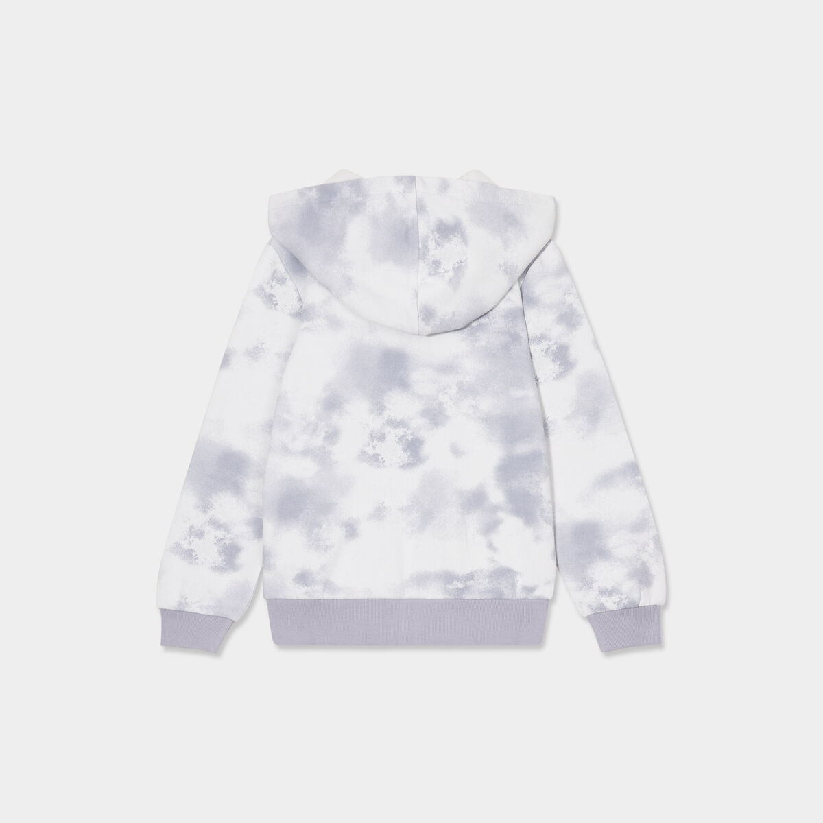 Sweat à capuche zippé gris foncé garçon