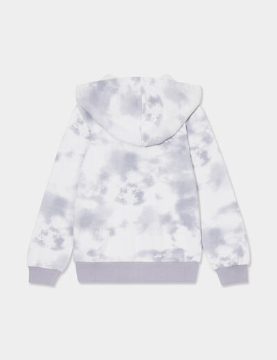 Sweat à capuche zippé gris foncé garçon