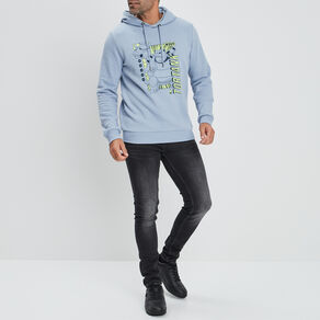 Sweat à capuche hoodie Pokémon bleu homme
