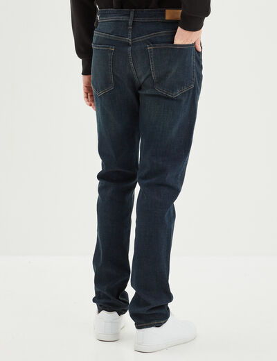 Jeans straight 5 poches Liberto denim brut homme