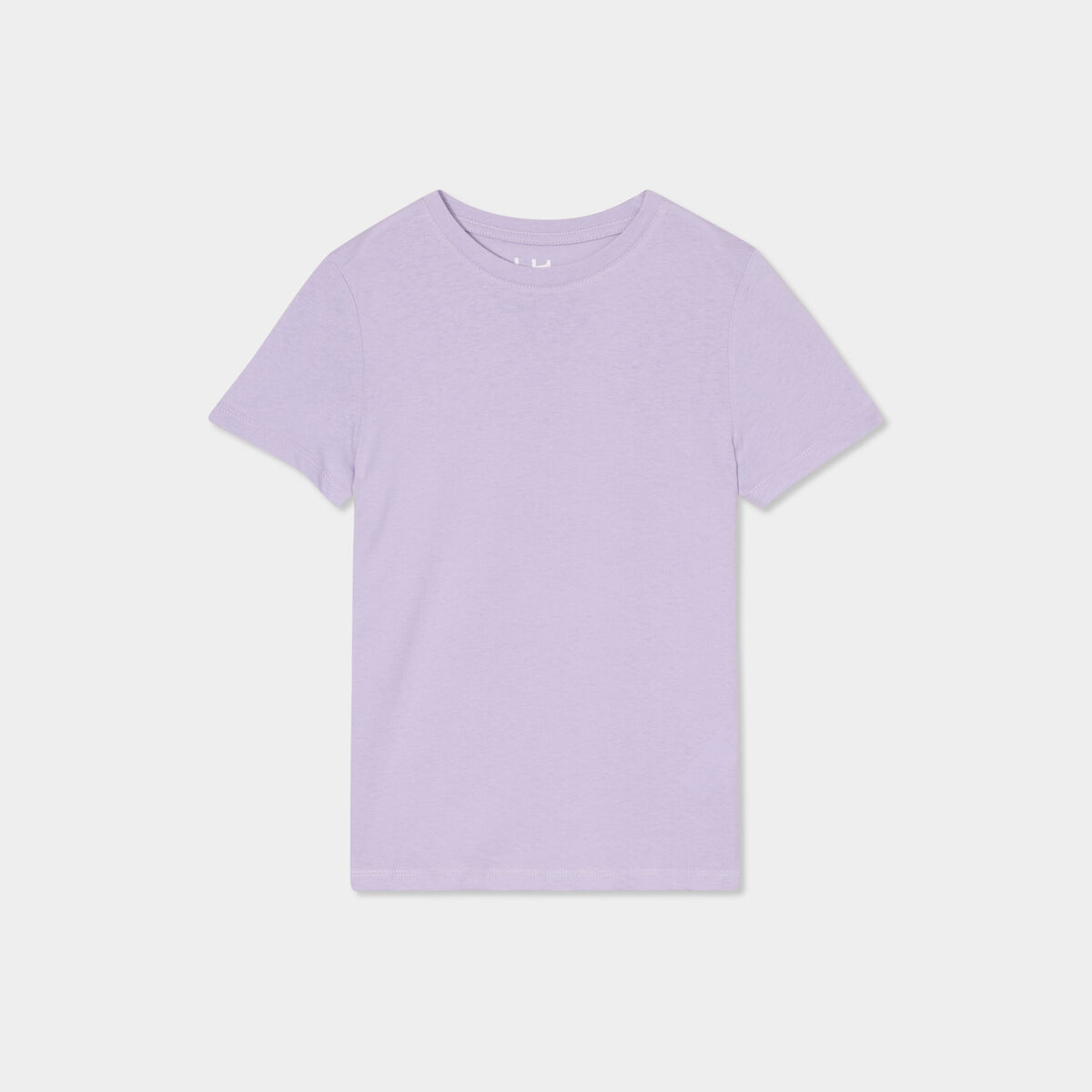 T-shirt en coton manches courtes mauve gar&ccedil;on