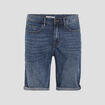 Bermuda stretch droit en jean denim stone homme