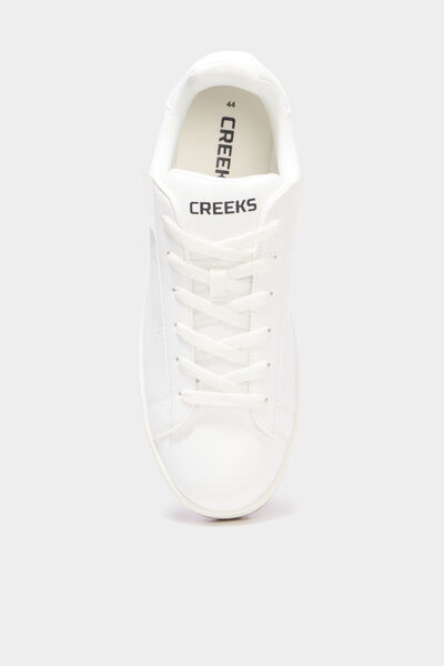 Tennis basses avec lacets blanc homme
