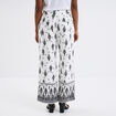 Pantalon regular ecru femme