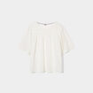 T-shirt manches courtes volantées Creeks blanc femme
