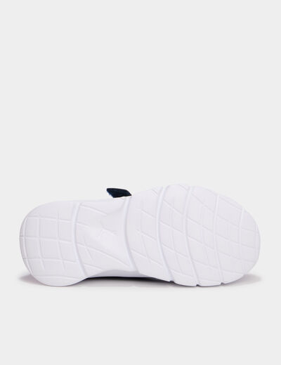 Baskets running scratchs Puma FlexFocus jaune citron gar&ccedil;on
