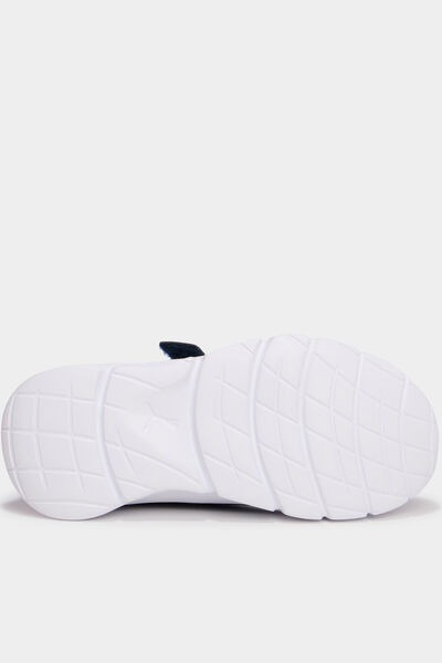 Baskets running scratchs Puma FlexFocus jaune citron gar&ccedil;on