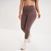 Legging de sport gainant taille haute mauve femme