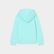 Sweat &agrave; capuche hoodie 1 poche bleu turquoise gar&ccedil;on