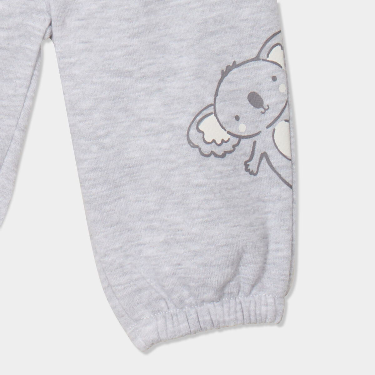 Ensemble 3 pi&egrave;ces avec bonnet coton gris clair b&eacute;b&eacute;