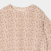 Sweat oversize manches longues col rond creme bébé fille