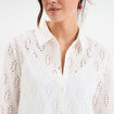 Chemise broderie anglaise coton ecru femme