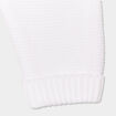 Pantalon tricot taille &eacute;lastiqu&eacute;e blanc b&eacute;b&eacute;