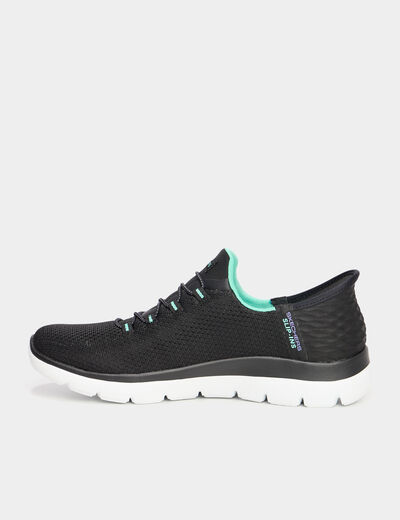Baskets running Slip-ins Skechers noir femme