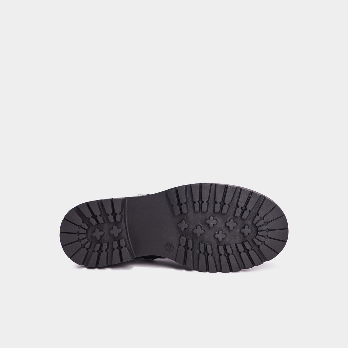 Bottines crantées vernies noir fille