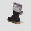 Bottes avec pompons noir fille