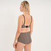 Soutien-gorge brassi&egrave;re bandeau padd&eacute; marron femme