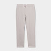 Pantalon chino droit stretch retroussé gris clair homme