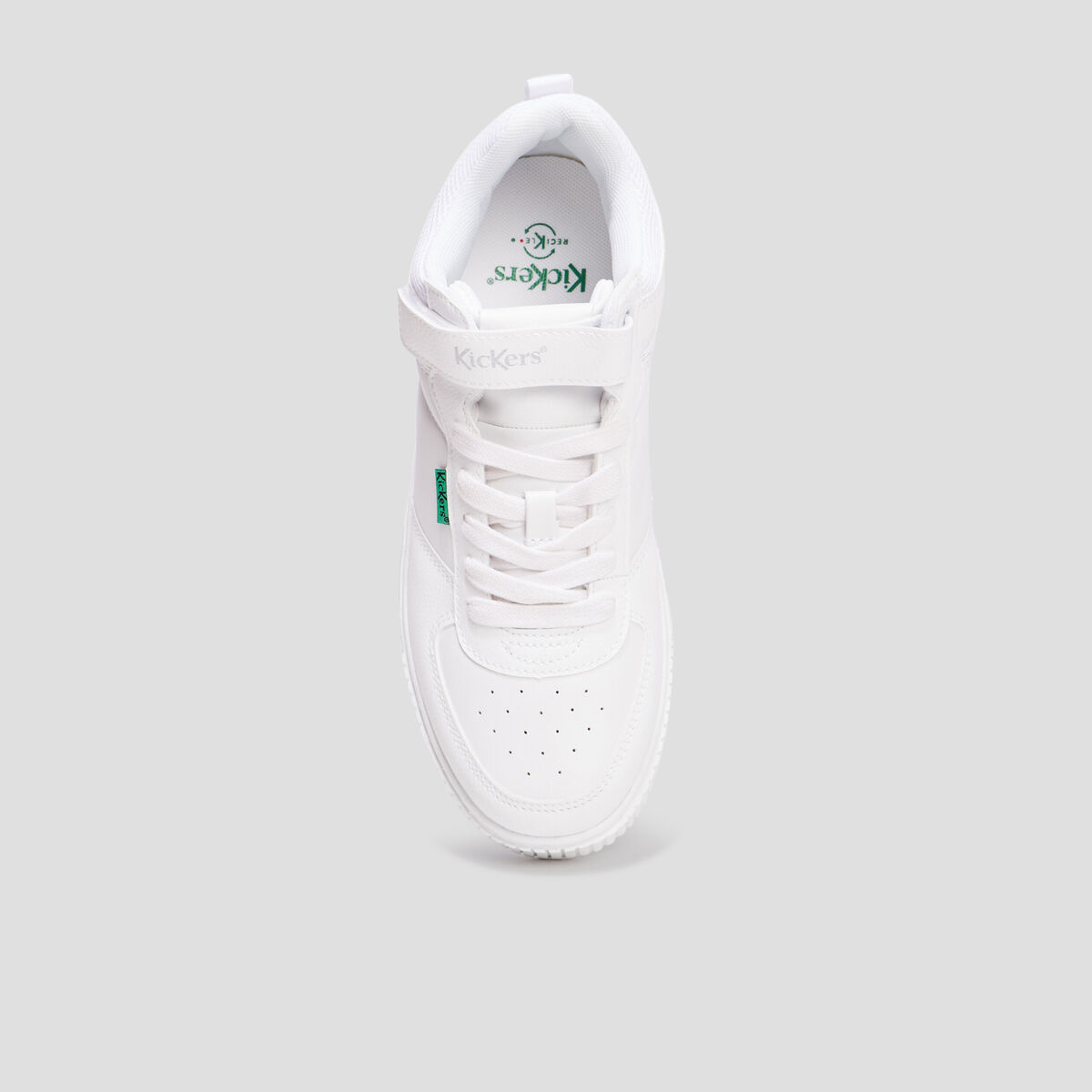 Baskets montantes Kickers Tylem blanc femme