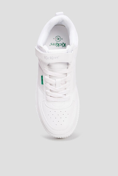 Baskets montantes Kickers Tylem blanc femme