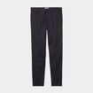 Pantalon de costume droit avec pinces noir homme