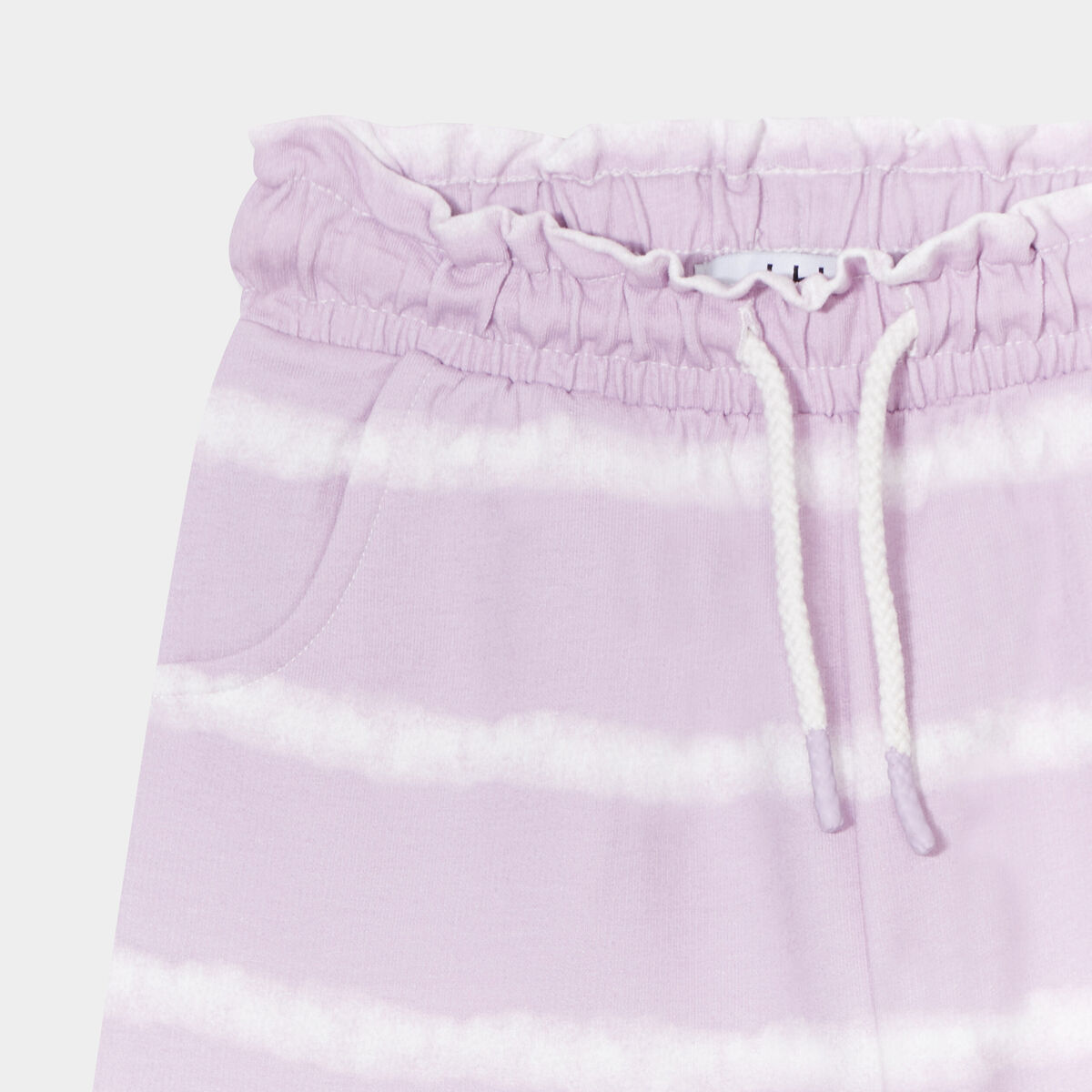 Short jogging slouchy mauve fille
