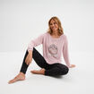 Ensemble pyjama 2 pièces rose framboise femme