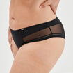 Culotte avec microfibre Izold noir femme grande taille