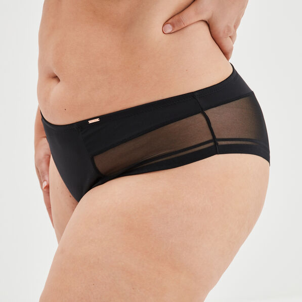 culotte avec microfibre izold noir femmegt Culotte avec microfibre Izold noir femme grande taille