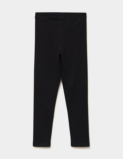 Legging coton majoritaire noir fille