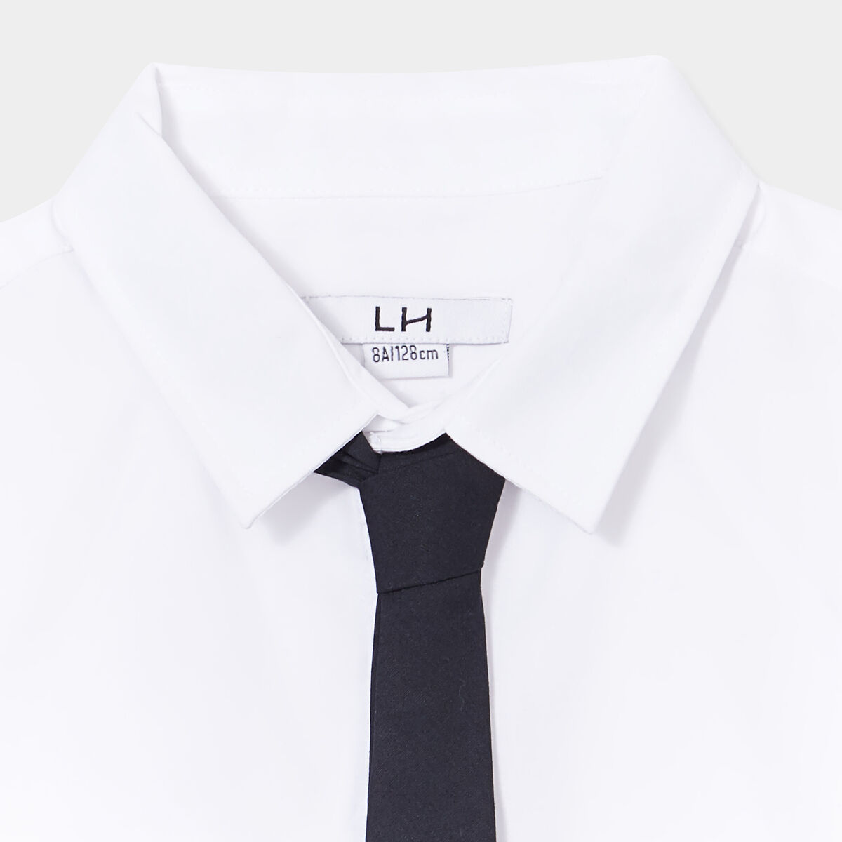 Chemise manches courtes blanc garçon