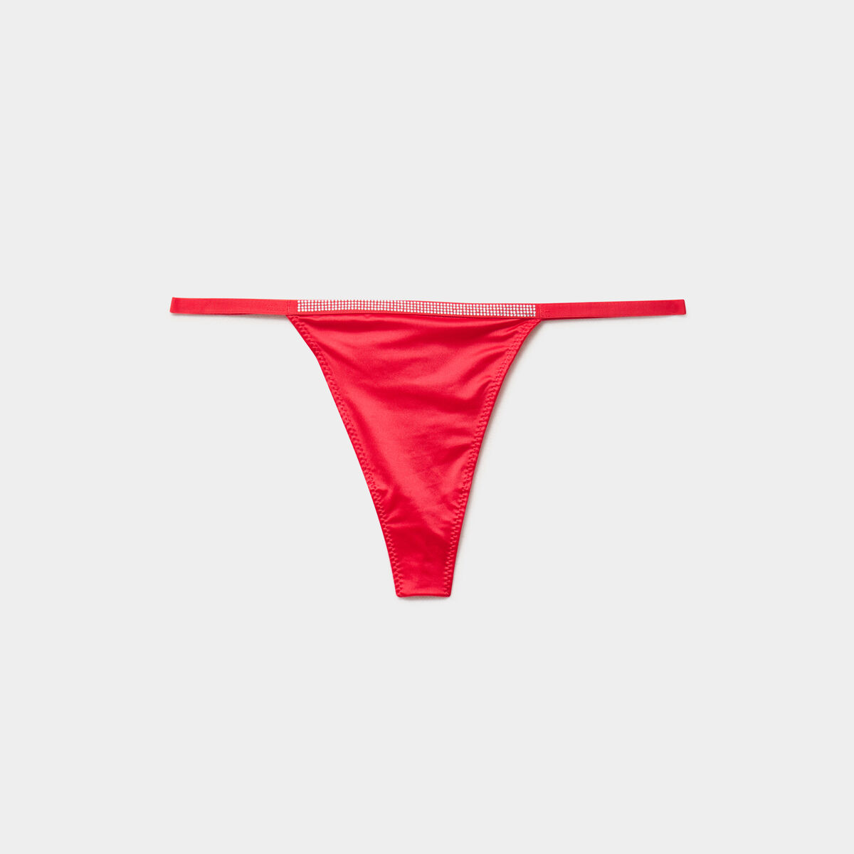 String avec strass rose framboise femme