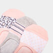Lot de 5 paires chaussettes invisibles rose femme