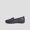 Mocassins perfor&eacute;es bleu marine femme