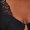 Soutien-gorge foulard à dentelle noir femme grande taille