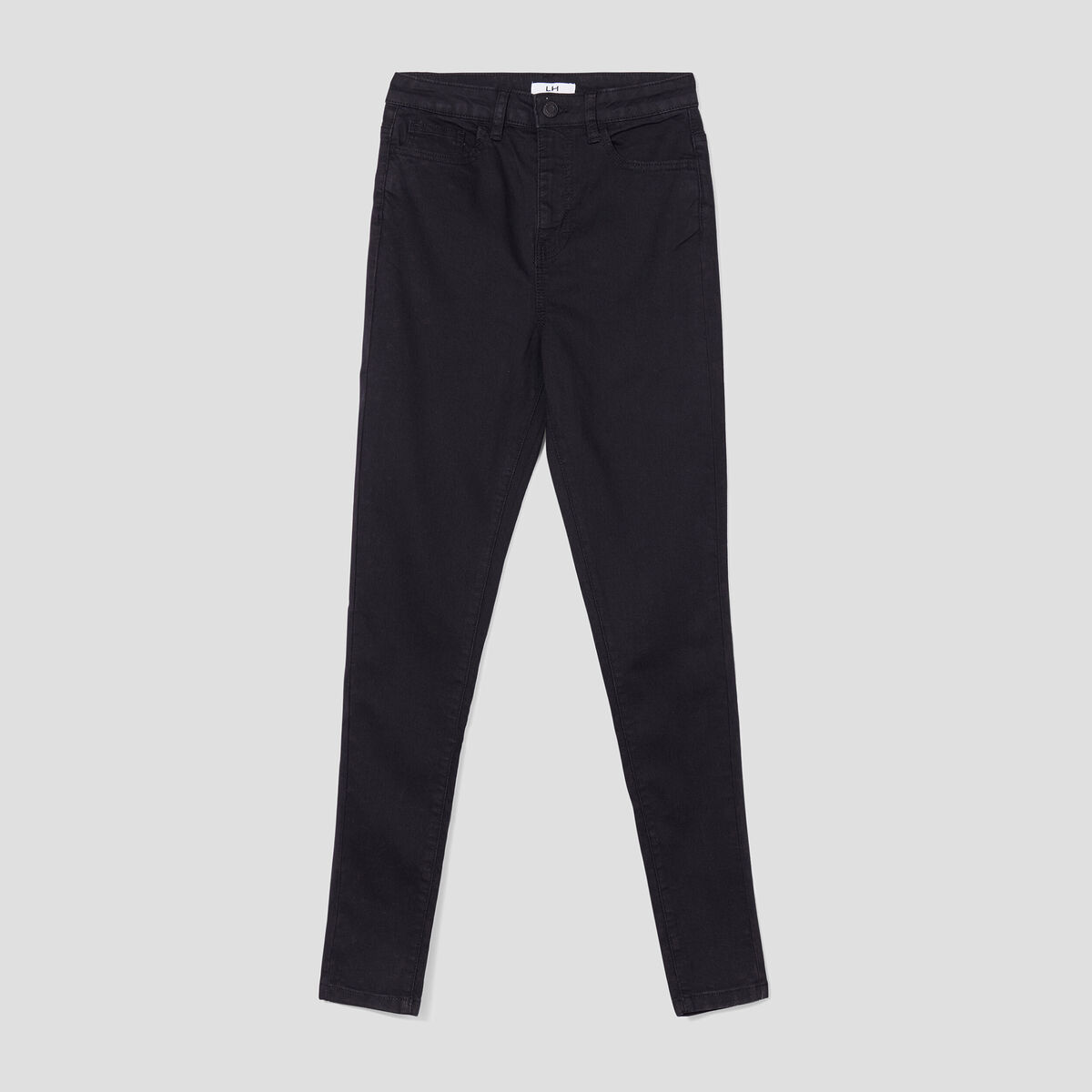 Jeans skinny taille haute noir femme