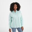 Chemise oversize manches longues Creeks vert menthe femme