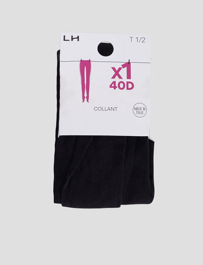 Collants semi-transparents 40D noir femme