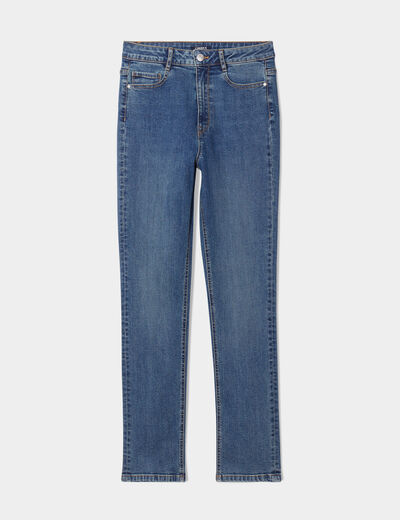 Jeans slim taille haute denim dirty femme