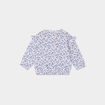Sweat épaules à volants Creeks ecru bébé fille