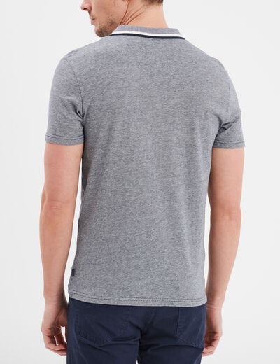 Polo manches courtes coton Creeks bleu marine homme