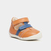 Bottillons salomé en cuir Kickers Wafel camel bébé garçon