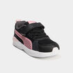 Baskets running à scratchs Puma noir fille